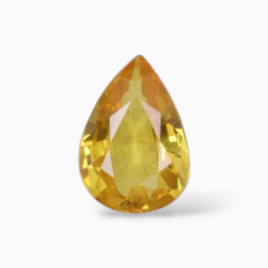 0.41 Carats in Pear Shape Yellow Sapphire Gemstone & 6x4.1mm Size