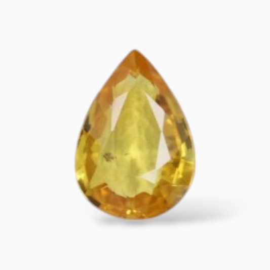 0.50 Carats in Pear Shape Yellow Sapphire Gemstone & 6x4.1mm Size