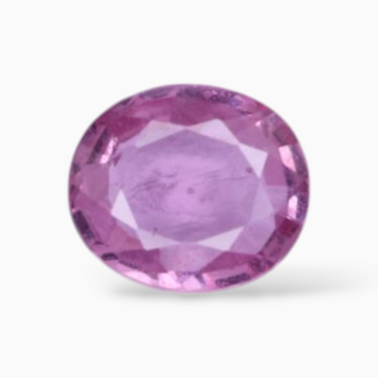 Oval Shape in Natural Pink Sapphire Stone 0.76 Carats & 6.1x5.1mm Size