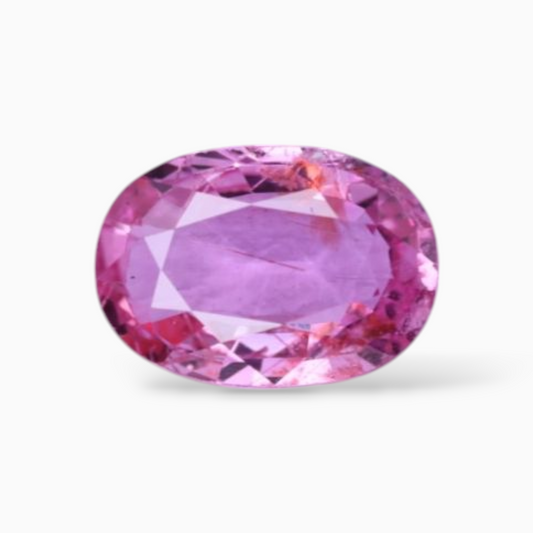 0.87 Carats Natural Pink Sapphire Stone In Oval Shape 7x5mm Size