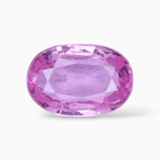 0.94 Carats Natural Pink Sapphire Stone In Oval Shape 7x4.7mm Size