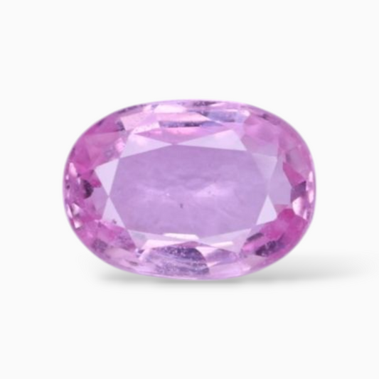 1.00 Carats Natural Pink Sapphire Stone In Oval Shape 7.1x5.1mm Size
