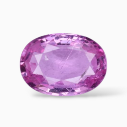 1.06 Carats Natural Pink Sapphire Stone In Oval Shape 7.2x5.2mm Size