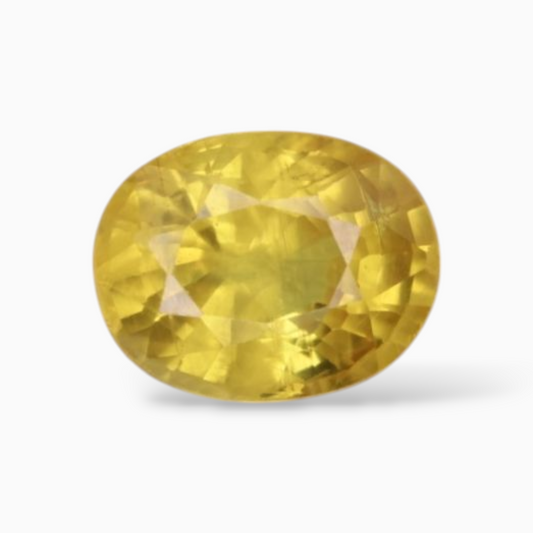 1.81 Carats Yellow Sapphire Stone Oval Shape & 7.8x6.1mm Size