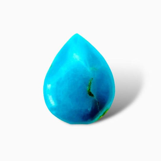 Natural Iran Turquoise 10.55 Carats Pear Shape Cabochon Shape (14X17.5 mm )