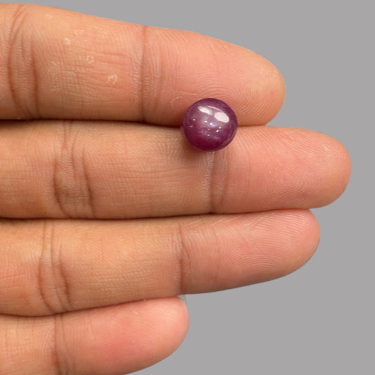 6.74 Carat Rare Pink Star Ruby - Unheated & Natural