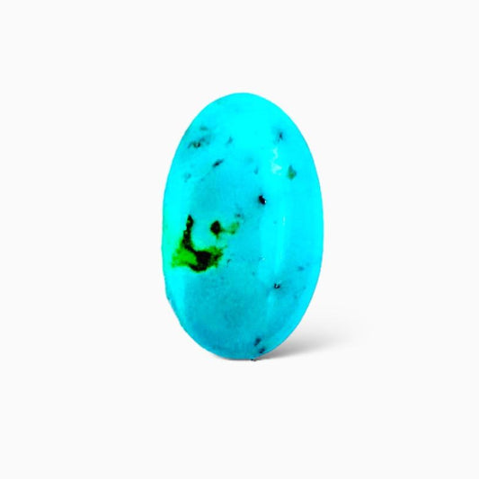 Natural Persian Turquoise 2.76 Carats Oval Cabochon Shape (9.5X15.5 mm )