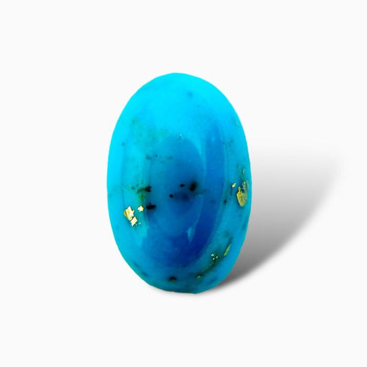 Natural Iran Turquoise 27.34 Carats Oval Cabochon Shape (14X22 mm )