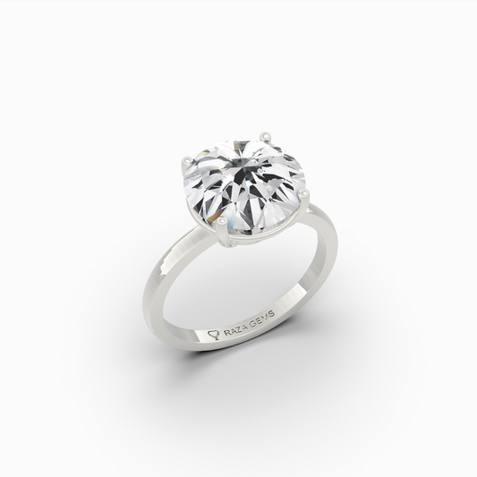 4 Carat Natural Diamond Ring in Round - Darya