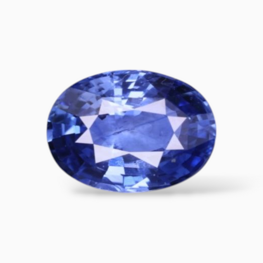 3.09 Carats Natural Blue Sapphire in Oval Shape & 10.12×7.25x4.75mm Size
