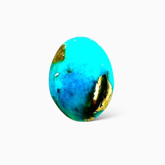 Natural Persian Turquoise 3.17 Carats Oval Cabochon Shape (9X12mm )