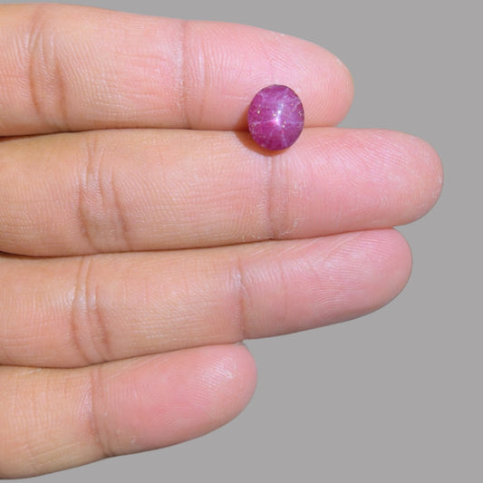 3.43 Carat Rare Pink Star Ruby from n\a - Unheated & Natural