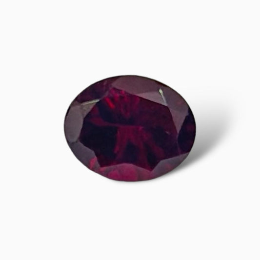 Natural Rhodolite Garnet Stone 3.40 Carats Oval Cut 8 x 10 mm