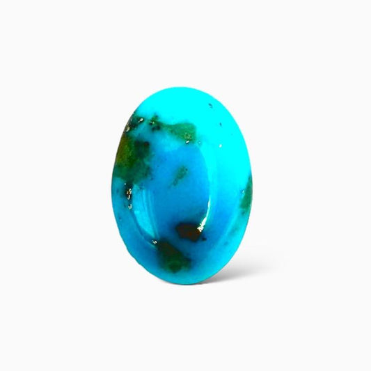 Natural Persian Turquoise 4.03 Carats Oval Cabochon Shape (9X13 mm )