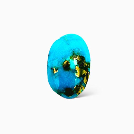 Natural Persian Turquoise 4.03 Carats Oval Cabochon Shape (12X7.5mm)