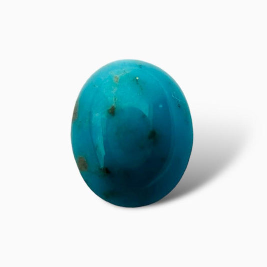 Natural Iran Turquoise 5.07 Carats Oval Cabochon Shape (9.8X12.3 mm )