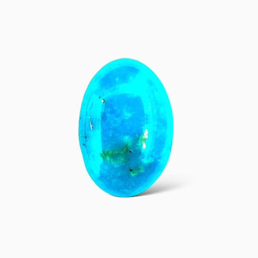 Natural Persian Turquoise 5.32 Carats Oval Cabochon Shape (15.5X10.5mm)