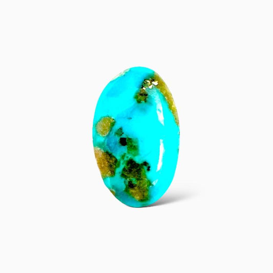 Natural Persian Turquoise 5.50 Carats Oval Cabochon Shape (16x10mm)