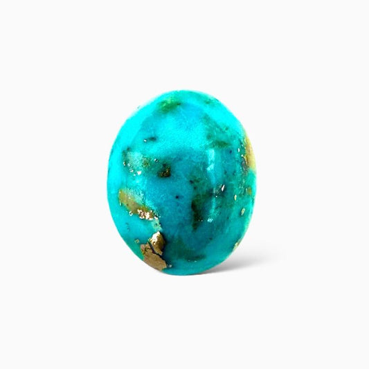 Natural Persian Turquoise 5.84 Carats Oval Cabochon Shape (13X10mm)