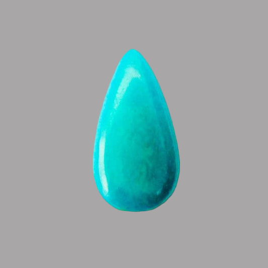 Natural Iran Turquoise 5.57 Carats Pear Cabochon Shape (10X18.5mm )
