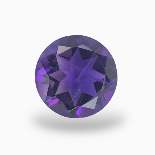 Natural Purple Amethyst Round 1.26 Carat 7X7mm