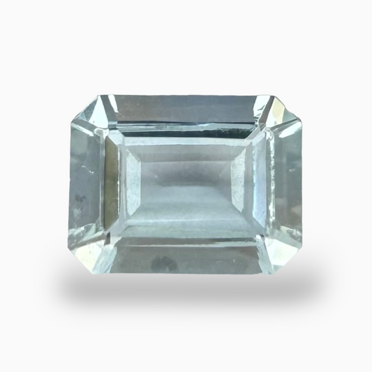 Natural Aquamarine Stone 0.80 Carats SkyBlue Color Emerald Cut Size 7X5mm