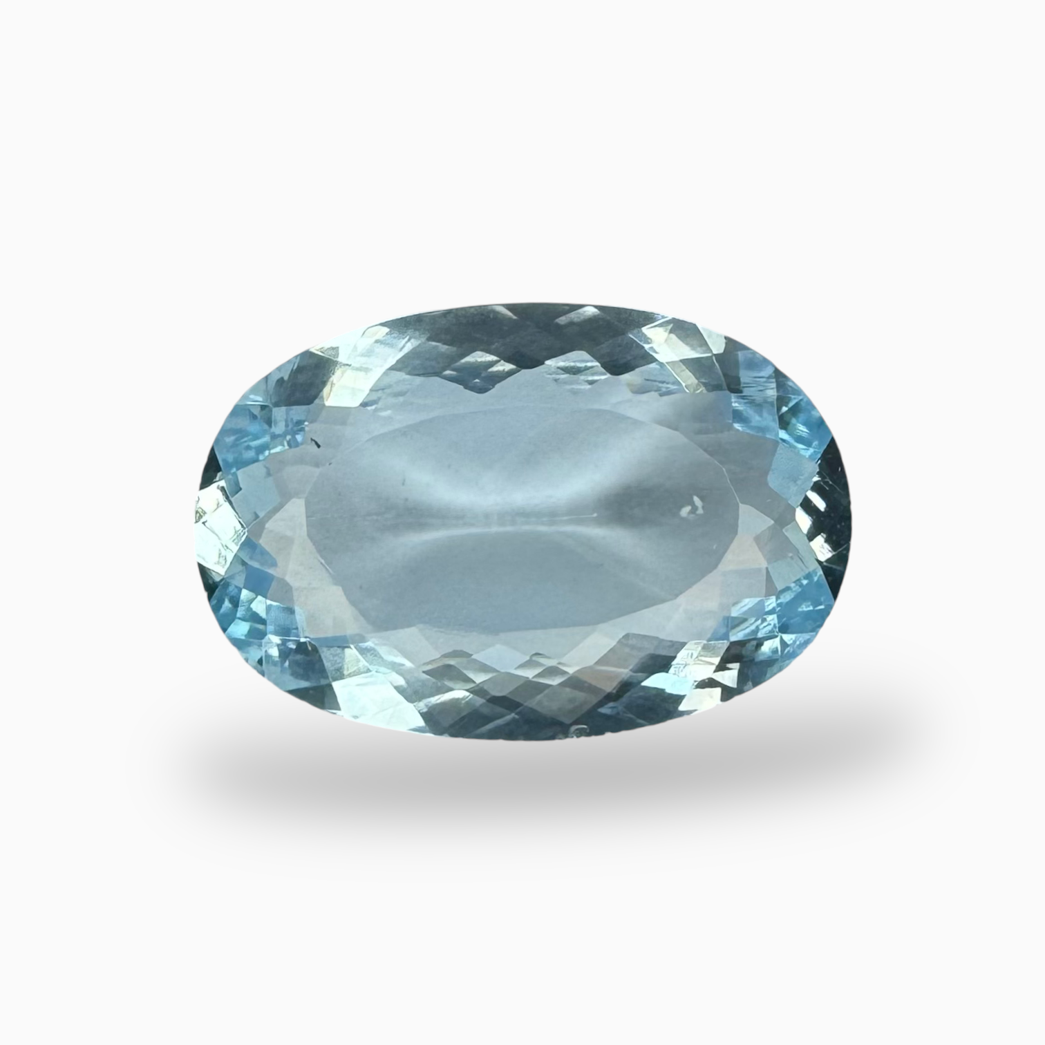 Natural Aquamarine Stone Carats DeepSkyBlue Color Oval Shape