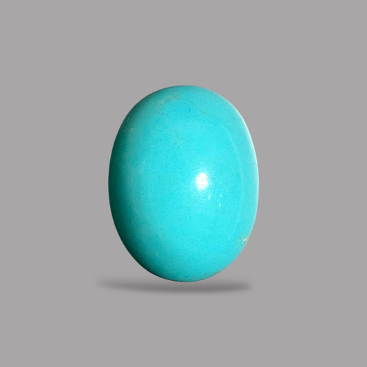 Arizona Turquoise Stone Oval Cabochon 10.75 carats 17.6 x 13.4 x 9.2 mm