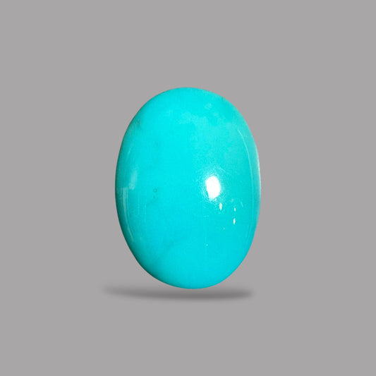 Arizona Turquoise Stone Oval Cabochon 15.11 Carats 19.7 x 13.7 x 7.6 mm
