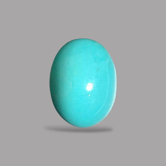 Arizona Turquoise Stone Oval Cabochon 9.68 Carats 17.8 x 13.1 x 8 mm