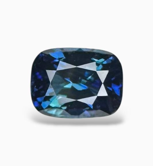 Blue Sapphire Cushion Cut Stone 1.34 Carats 7 X 5.2 mm