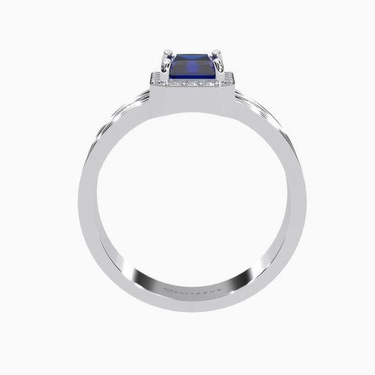 Blue Sapphire Ring  Ahmad Silver