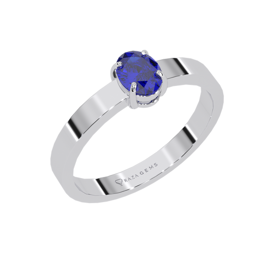 Blue Sapphire Ring Armeen Silver