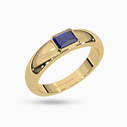 Blue Sapphire Ring  Daryush 18K Yellow Gold