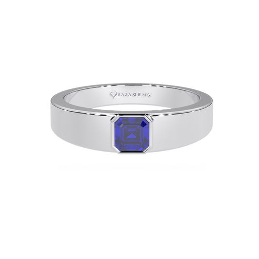 Blue Sapphire Ring Farbod Silver