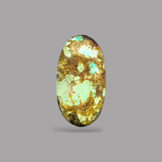 Blue Turquoise Stone 19.53 Carats 25.5 x 13.5 x 7.4 mm in Oval