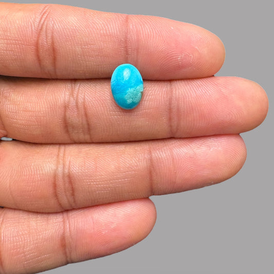 Blue Turquoise Stone 2.47 Carats 11.7 x 8.3 x 3.8 mm in Oval