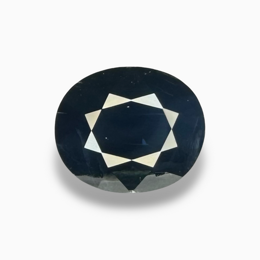Blue Sapphire: Impressive 9.74 Carat Oval Cut - $190/ct, African Origin