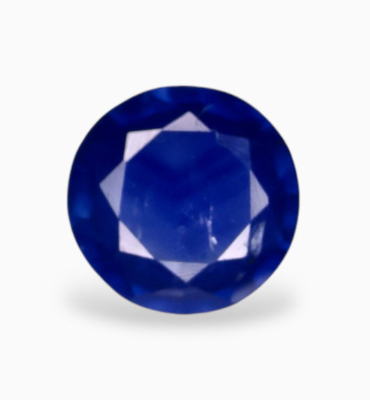 Natural Blue Sapphire Precious Stone 0.28 Carats Round Shape 4.2x4.2mm