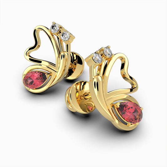 Mozambique Ruby Earrings - Izolda