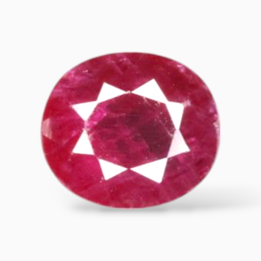 Buy Genuine Manik Gemstone In Oval Shape 2.03 Carats 7.6x6.6mm Size