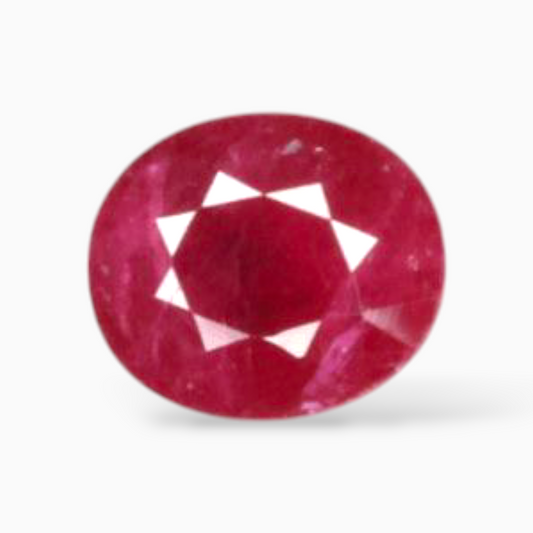 Buy Natural Ruby Stone In Oval Shape 1.51 Carats 7x6mm Size