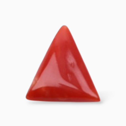 Buy Real Moonga Stone For Sale 3.21 Carats Triangle Shape Size 12mm