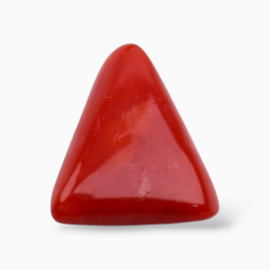 Buy Red Moonga Stone For Sale 3.01 Carats Triangle Shape Size 10.6mm