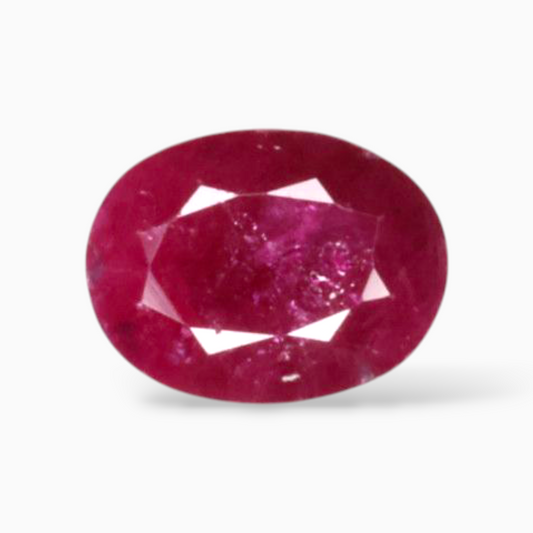 Genuine Ruby Gemstone In Oval Shape 1.45 Carats 8x6mm Size