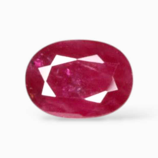 Buy Ruby Stone In Oval Shape 1.11 Carats 8x5.7mm Size