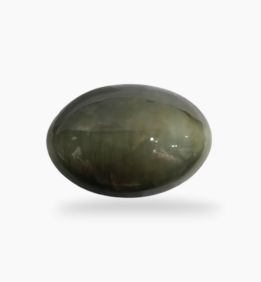 Cats Eye Stone Natural 10.18 Carats Oval Cabochon Size 15X10.5mm
