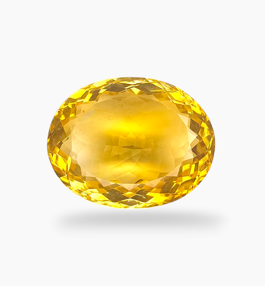 Natural Citrine Stone 14.4 Carats Oval Shape Size 18.5X14.7mm