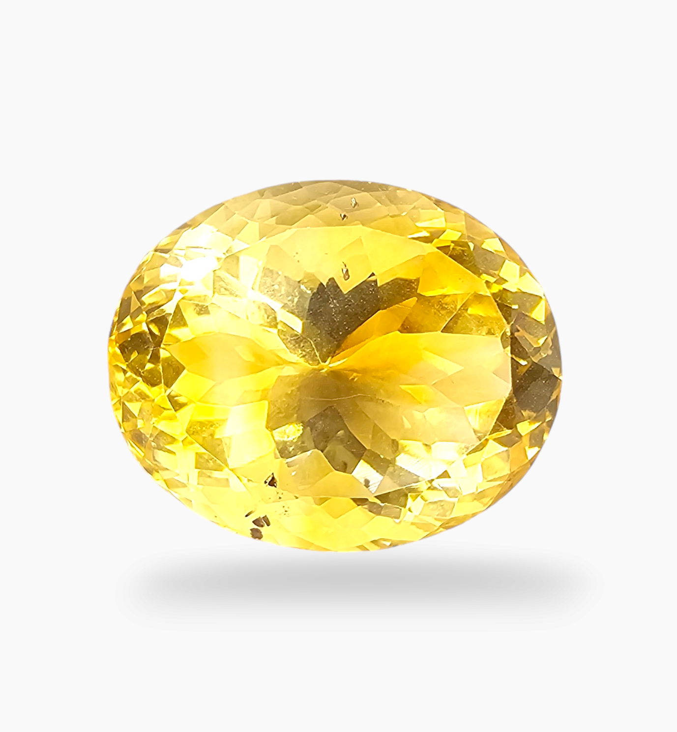 Natural Citrine Stone Carats Oval Shape Size - Main Image