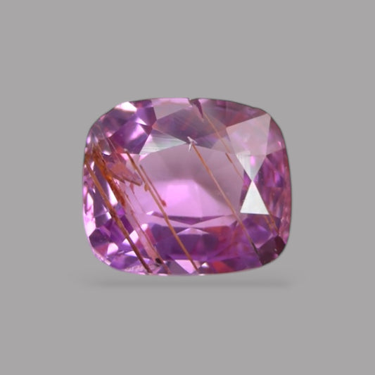 Cushion Cut Shape in Pink Sapphire Gemstone 0.65 Carats & 5.4 x 4.6 mm Size
